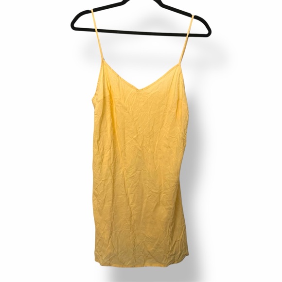 Free People Camisole Mini Dress Yellow - Picture 2 of 5